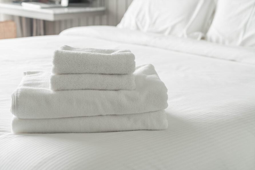 Fourniture draps et 2 serviettes (lits fait à l’arrivée)